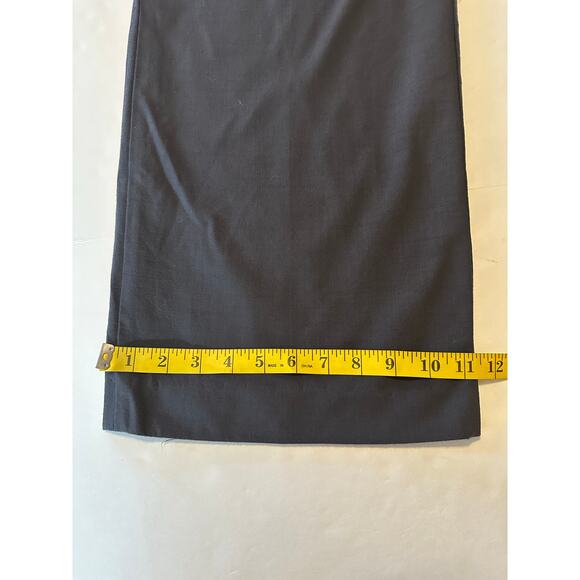 Talbots Dress Pants Women’s Size 12 Gray Wool High Rise Lined Wide Leg Career - Picture 3 of 8